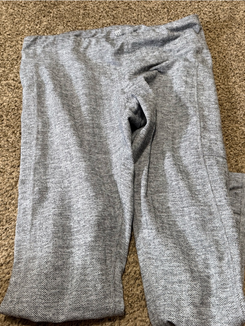 Champion Gray Herringbone Kids Leggings